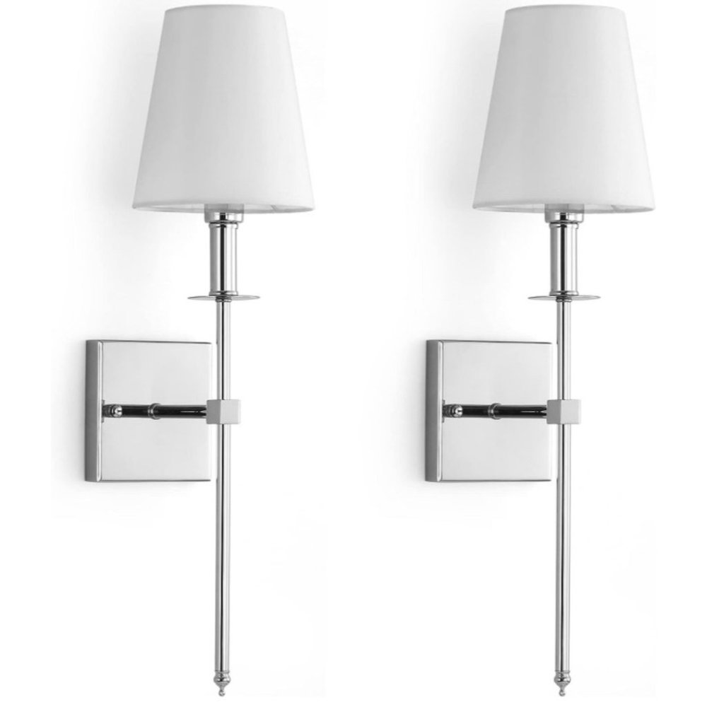 KARTOOSH Wall Sconces Set of 2, Dimmable Wall Lighting Fixtures, Classic Hardwir